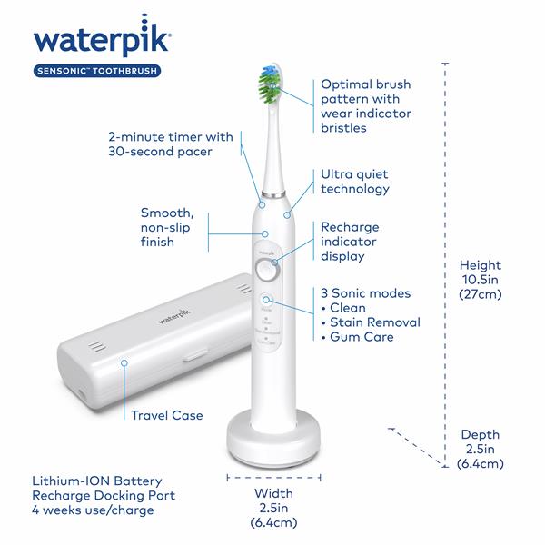White Waterpik? Sensonic? Electric Toothbrush - Image 3
